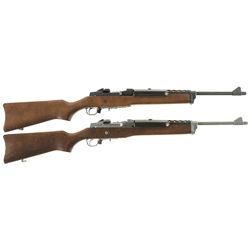 Two Ruger Semi-Automatic Rifles -A) Ruger Mini Thirty Rifle