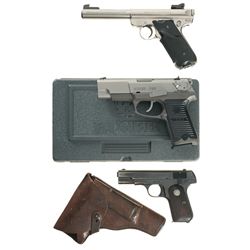 Three Semi-Automatic Pistols -A) Ruger Mark II Target Pistol