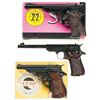 Image 1 : Three Star Semi-Automatic Pistols -A) Star Model FR Sport Pistol with Barrel Weight and Box