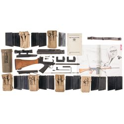 Assorted Components and Accessories for a FN FAL Semi-Automatic Rifle