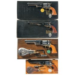 Collector's Lot of Four Colt Black Powder Series Percussion Revolvers -A) Colt First Model Dragoon R
