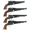 Image 2 : Four Boxed Percussion Revolvers -A) F. LLI. Pietta 1858 New Model Navy Revolver