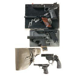 Two Flare Pistols and Four Semi-Automatic Handguns -A) Magnum Research Mountain Eagle Pistol with Bo