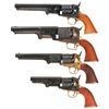 Image 3 : Five Contemporary Percussion Revolvers -A) Italian Colt Model 1851 Navy Revolver with Accessories