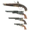 Image 2 : Four Reproduction Handguns -A) Hy Hunter Buccaneer Model Flintlock Pistol