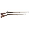 Image 1 : Two Military-Style Rifles -A) Italian Reproduction of a Springfield Model 1861 Percussion Rifle-Musk