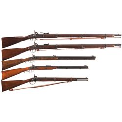 Five Reproduction Percussion Long Guns -A) Euroarms London Armory Rifle