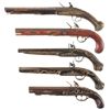 Image 2 : Five Flintlock Pistols -A) Engraved Pistol