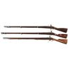 Image 2 : Three Reproduction Martial Flintlock Firearms -A) European Reproduction Harper's Ferry Musket