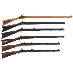 Six Contemporary Black Powder Rifles -A) Flintlock Rifle