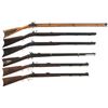 Image 1 : Six Contemporary Black Powder Rifles -A) Flintlock Rifle