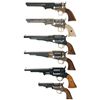 Image 2 : Five Reproduction Percussion Revolvers and One Toy Revolver -A) EIG 1851 Navy Revolver