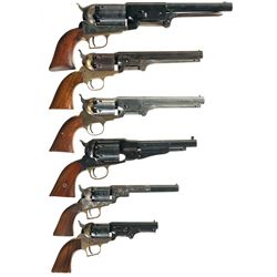 Six Reproduction Percussion Revolvers -A) Walker Revolver