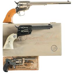 Three Single Action Revolvers -A) Colt Buntline Scout Revolver