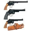 Image 2 : Three Smith & Wesson Double Action Revolvers -A) Smith & Wesson Model 17-4 Revolver