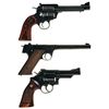 Image 2 : Three Handguns -A) Ruger New Model Blackhawk Single Action Revolver with Case