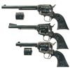 Image 1 : Three Colt Single Action Revolvers -A) Colt Peacemaker Buntline Revolver