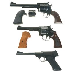 Three Handguns -A) Ruger New Model Blackhawk Single Action Revolver