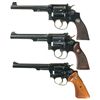 Image 1 : Collector's Lot of Three Smith & Wesson Double Action Revolvers -A) Smith & Wesson .38 Military & Po