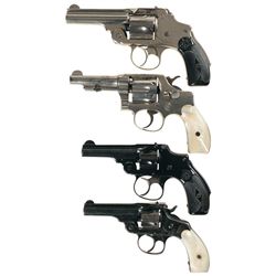 Collector's Lot of Four Smith & Wesson Double Action Revolvers -A) Smith & Wesson .38 Safety Hammerl