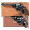 Image 1 : Collectors Lot of Two Boxed Colt Double Action Revolvers -A) Colt Officers Model Target Revolver