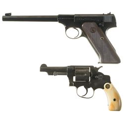 Two Handguns -A) Colt First Series Woodsman Target Semi-Automatic Pistol