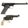 Image 2 : Two Handguns -A) Colt First Series Woodsman Target Semi-Automatic Pistol