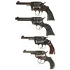Image 1 : Four Colt Revolvers -A) Colt Model 1889 DA 41 Double Action Revolver