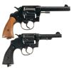 Image 2 : Two Double Action Revovlers -A) Colt 45 Revolver with United States Property Marking