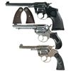 Image 1 : Three Colt Double Action Revolvers -A) Police Positive .22 Target Revolver