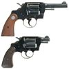 Image 2 : Two Colt Double Action Revolvers -A) Colt Official Police Revolver