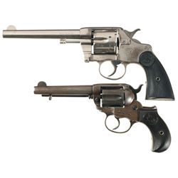Two Colt Double Action Revolvers -A) Colt Model 1892 Revolver