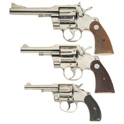 Collector's Lot of Three Colt Double Action Revolvers -A) Colt Florida Highway Patrol Trooper Revolv
