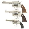 Image 1 : Collector's Lot of Three Colt Double Action Revolvers -A) Colt Florida Highway Patrol Trooper Revolv