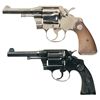 Image 1 : Collector's Lot of Two Colt Double Action Revolvers -A) Colt Marshall Revolver