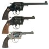 Image 2 : Collector's Lot of Three Colt Double Action Revolvers -A) Colt Officers Model Revolver