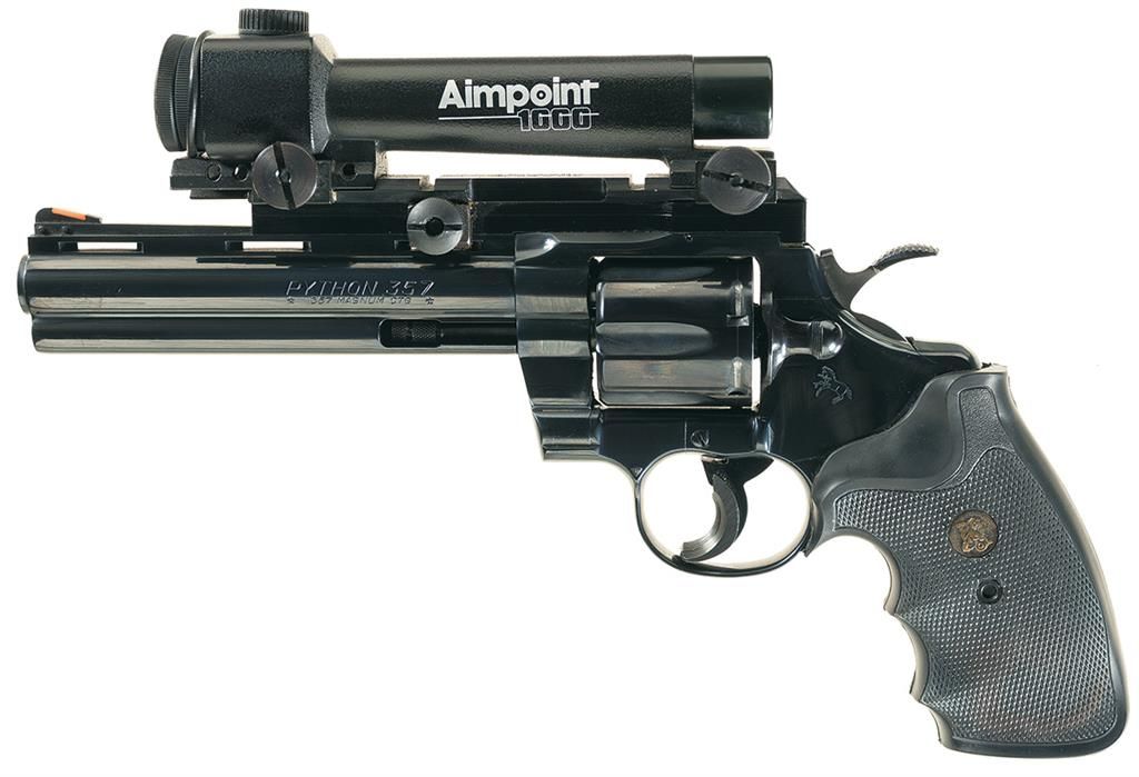 Colt Python Double Action Revolver with Aimpoint Sight