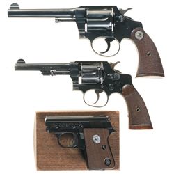 Three Handguns -A) Colt Police Positive Special Double Action Revolver