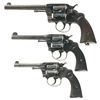 Image 1 : Collector's Lot of Three Colt Double Action Revolvers -A) Colt Army Model of 1901 Revolver