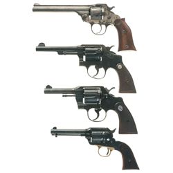 Four Revolvers -A) Hopkins & Allen Safety Police Double Action Revolver