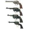 Image 1 : Four Revolvers -A) Hopkins & Allen Safety Police Double Action Revolver