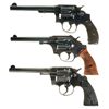 Image 1 : Three Double Action Revolvers -A) Smith & Wesson .38 Military and Police 2nd Model of 1902 Revolver