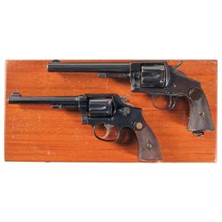 Two Revolvers -A) Cased Hopkins & Allen XL No. 8 Single Action Revolver