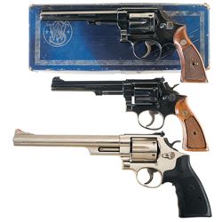 Collector's Lot of Three Smith & Wesson Double Action Revolvers -A) Smith & Wesson Model 17 K-22 Mas
