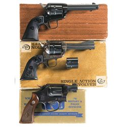 Three Boxed Revolvers -A) Colt Frontier Scout Single Action Revolver