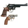 Image 2 : Two Smith & Wesson Double Action Revolvers -A) Smith & Wesson 1955 45 Target Model Revolver