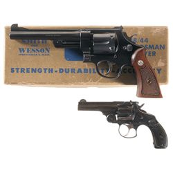 Two Smith & Wesson Double Action Revolvers -A) Smith & Wesson Outdoorsman Model Revolver with Box