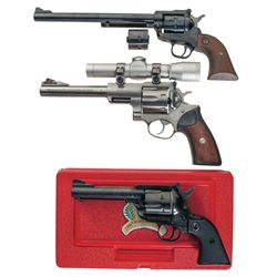 Collector's Lot of Three Ruger Revolvers -A) Ruger New Model Single Six Single Action Revolver with 