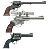 Image 2 : Collector's Lot of Three Ruger Revolvers -A) Ruger New Model Single Six Single Action Revolver with 