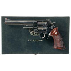 Smith & Wesson Pre-Model 29 Double Action Revolver with Case and Factory Letter